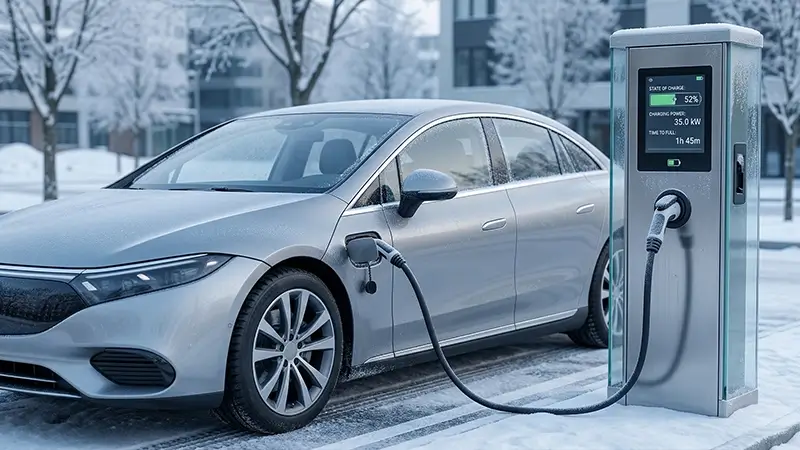 Soğuk havada elektrikli araç batarya sıcaklığının şarj süresine etkisi