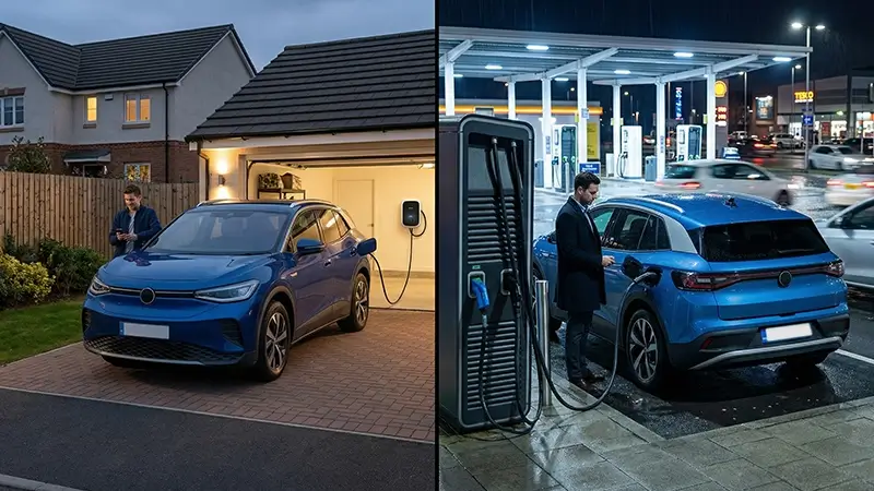 Evde AC şarj ile dışarıda DC şarj maliyeti farkı