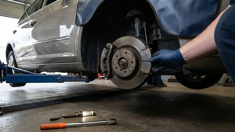 Periyodik bakımda fren balatası ve disk yüzeyi kontrolü