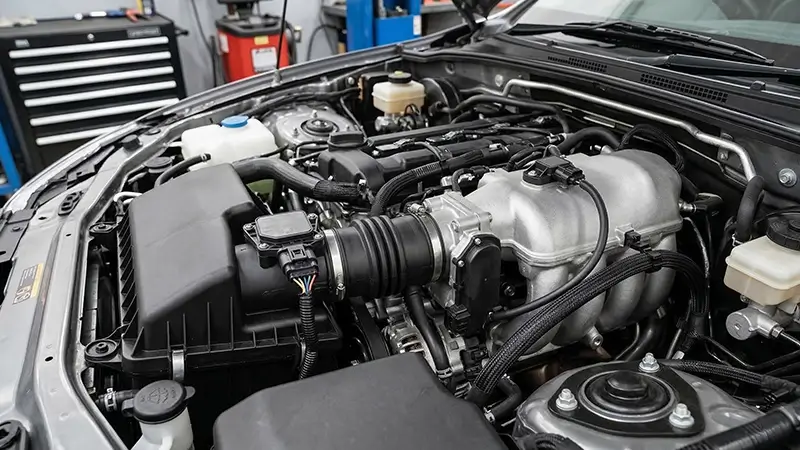 Motor üzerinde MAP sensörü ve MAF sensörünün konum farkı