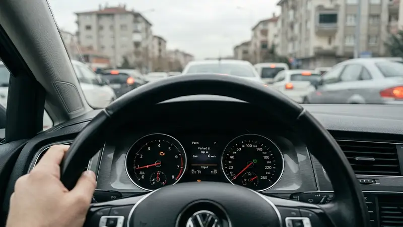Gösterge panelinde motor arıza uyarısı veren araçta gaz tepkisi sorunu
