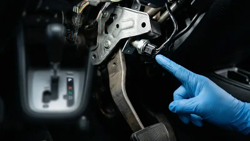 P konumundan çıkmayan otomatik viteste shift lock ve fren müşürü ilişkisi