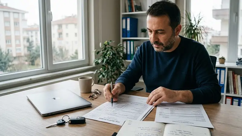 Hasarsızlık basamağı ve yenileme dönemini anlatan trafik sigortası şeması
