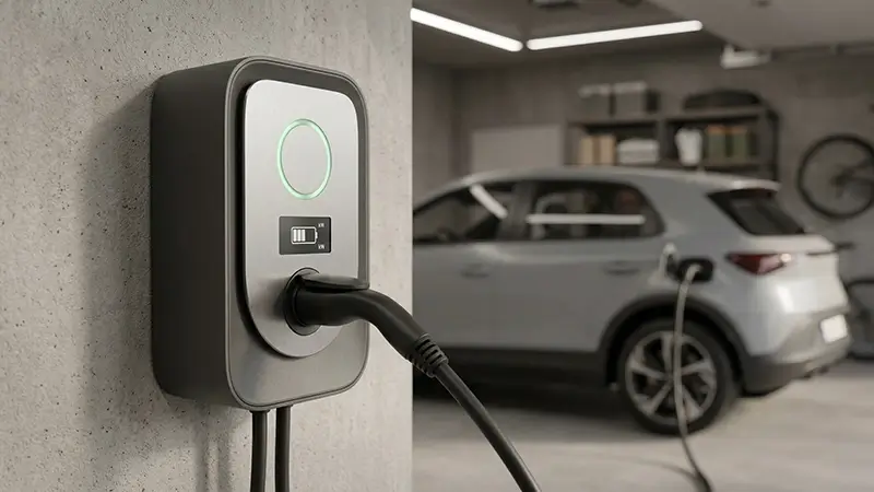 Akıllı wallbox ekranı ve yük yönetimi özellikleri